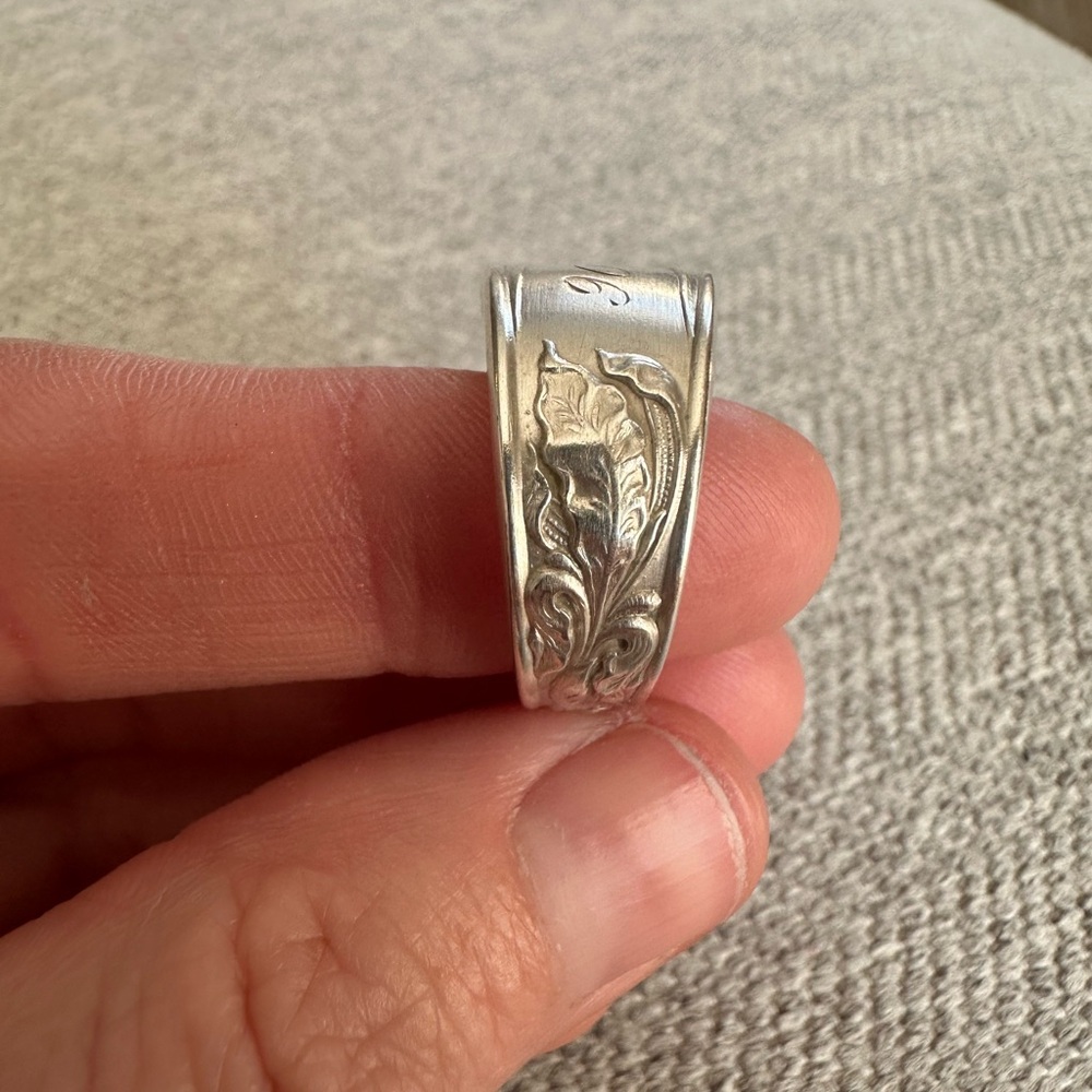 Silver 900 Spoon Ring - Picture 7 of 14